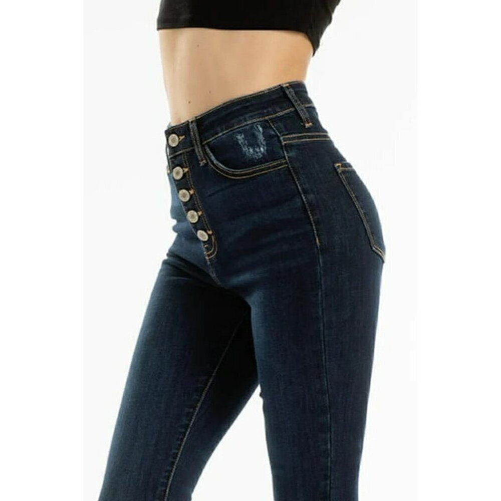 KanCan High Rise Button Fly Super Skinny Jeans 7273d 9/28 - Picture 3 of 8